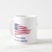 Mug Accueil du drapeau Free Wavy (Devant gauche)