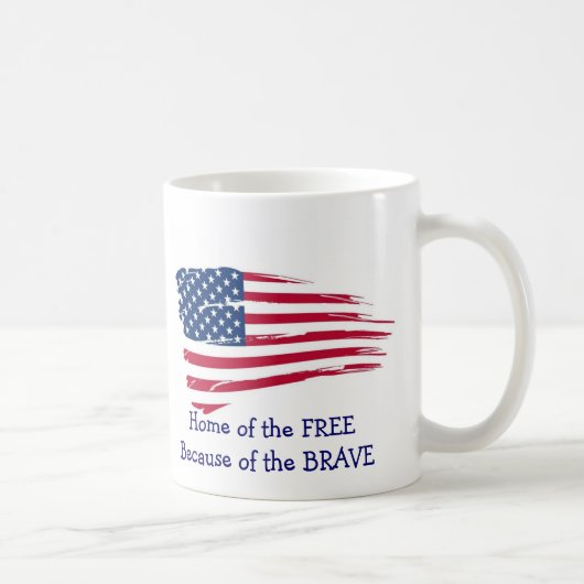 Mug Accueil du drapeau Free Wavy (Droite)