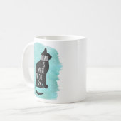 Mug Accueil Est Où Est Le Chat - Bleu (Devant gauche)