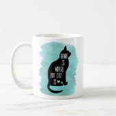Mug Accueil Est Où Est Le Chat - Bleu (Gauche)