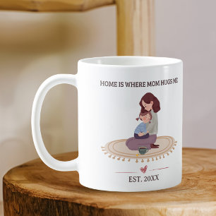 Mug Accueil est où maman me serre dans ses bras Person