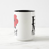 Mug ACCUEIL Floride Hibiscus rouge 15oz (Centre)