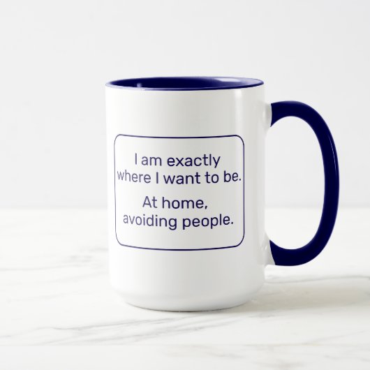 Mug Accueil (gauche, bleu) (Droite)