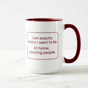 Mug Accueil (gauche, rouge)