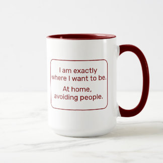 Mug Accueil (gauche, rouge)