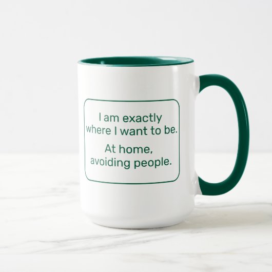 Mug Accueil (gauche, verte) (Droite)