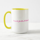 Mug Accueil (gaucher, jaune / rose) (Gauche)