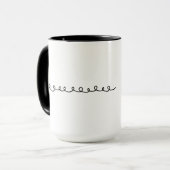 Mug Accueil (gaucher, noir) (Devant gauche)