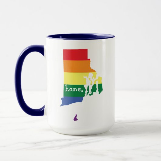 Mug Accueil Gay pride| Rhode Island (Gauche)