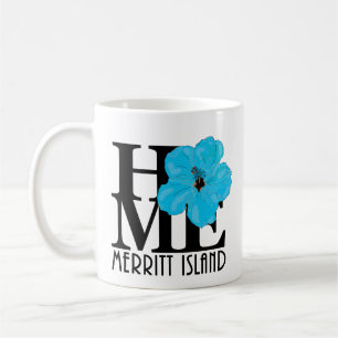 Mug ACCUEIL Île Merritt 11oz bleu hibiscus
