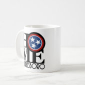 Mug ACCUEIL Murfreesboro, Tennessee 11oz (Devant gauche)