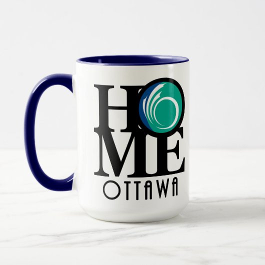 Mug ACCUEIL Ottawa 15oz (drapeau de la ville) (Gauche)