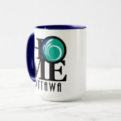 Mug ACCUEIL Ottawa 15oz (drapeau de la ville) (Devant gauche)