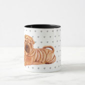 Mug Accueil Où Est Mon Shar-Pei - Custom Chien Maman P (Centre)