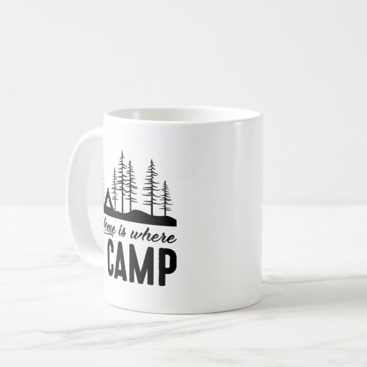Mug Accueil Où Je Camps (Devant gauche)