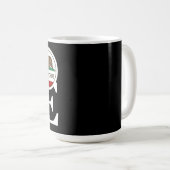 Mug ACCUEIL Père Noël Cruz 15 oz noir (Devant droit)