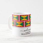 Mug Accueil personnalisé élégant DRAPEAU GRENADA (Devant gauche)
