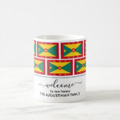 Mug Accueil personnalisé élégant DRAPEAU GRENADA (Centre)