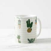 Mug Accueil Plantes : Intérieur sans couture à main (Devant droit)
