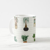 Mug Accueil Plantes : Intérieur sans couture à main (Devant gauche)