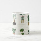 Mug Accueil Plantes : Intérieur sans couture à main (Centre)
