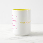 Mug Accueil (pour droitier, jaune / rose) (Centre)