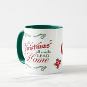 Mug Accueil pour Noël (Devant gauche)