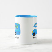 Mug ACCUEIL POUR VACANCES Rétro Camper de Noël PERSONN (Centre)