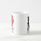 Mug ACCUEIL Sanibel Floride Rouge Hibiscus 11oz (Centre)