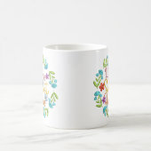 Mug Accueil Sweet Home Citation Belle couleur Fleurs (Centre)