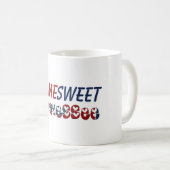 Mug Accueil Sweet Tennessee État Drapeau Typographie C (Devant droit)
