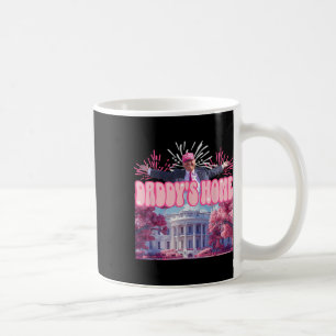 Mug Accueil Trump 2024 Shirt Happy 4 juillet Feu d'art