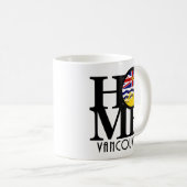 Mug ACCUEIL Vancouver (drapeau de la C.-B.) 11oz (Devant droit)