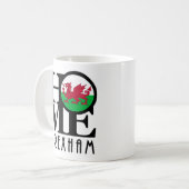 Mug ACCUEIL Wrexham Wales 11oz (Devant gauche)