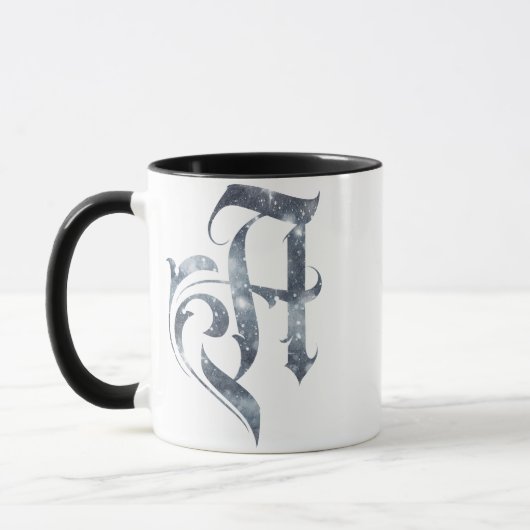 Mug ACE - A - neige brillante grise (Gauche)