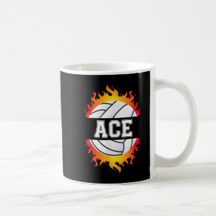 Mug Ace Name Volley Player Boys Ball and Net Sport