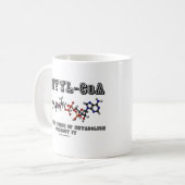 Mug Acétyl-CoA ne pense même pas au métabolisme sans (Devant gauche)