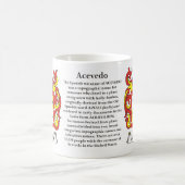 Mug Acevedo, l'histoire, la signification et la crête (Centre)