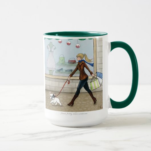 Mug Achats de bouledogue français (Droite)