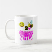 Mug achats heureux de 2 abeilles (Gauche)