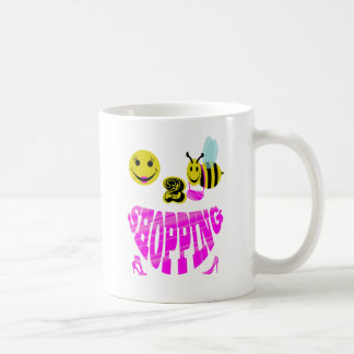 Mug achats heureux de 2 abeilles