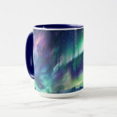 Mug Acheter aurores boréales à thème spatial (Devant gauche)
