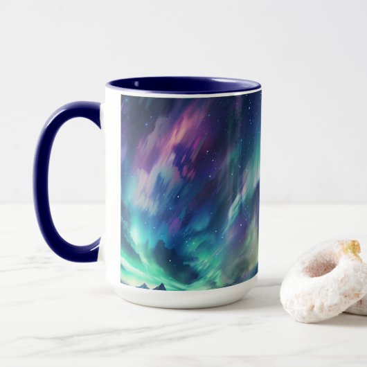 Mug Acheter des éclairages nordiques sur le thème de l (Avec donut)