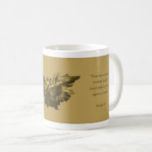 Mug Acheter un cadeau Psaume 91, Gold Angel (Devant droit)