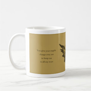 Mug Acheter un cadeau Psaume 91, Gold Angel