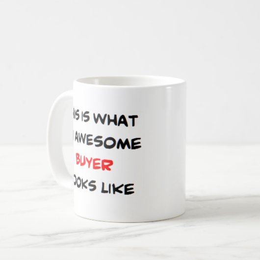 Mug acheteur, génial (Devant gauche)