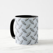 Mug Acier de plaque de diamant (Devant gauche)