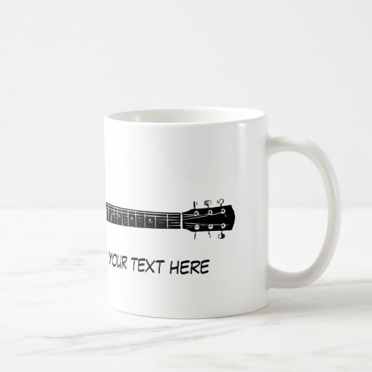 Mug Acoustic Guitar And Your Own Text (Droite)