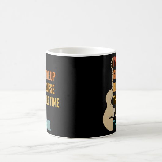 Mug Acoustique guitare Graphisme Funny Music Concert (Centre)