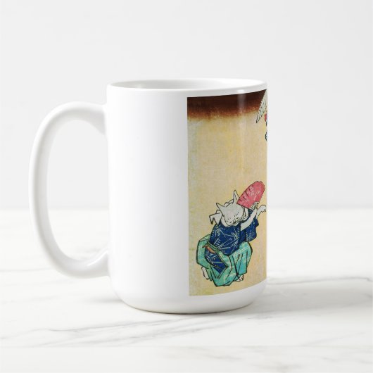 Mug Acrobat Cat, Hiroshige, Ukiyo-e (Gauche)